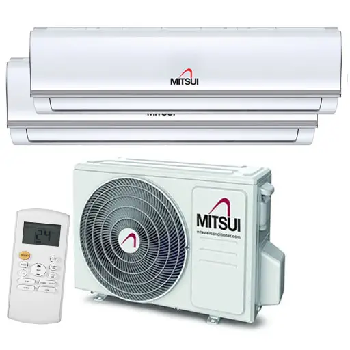 Mitsui 2 x 3,5 KW (2 x 12.000BTU) dual split airconditioning