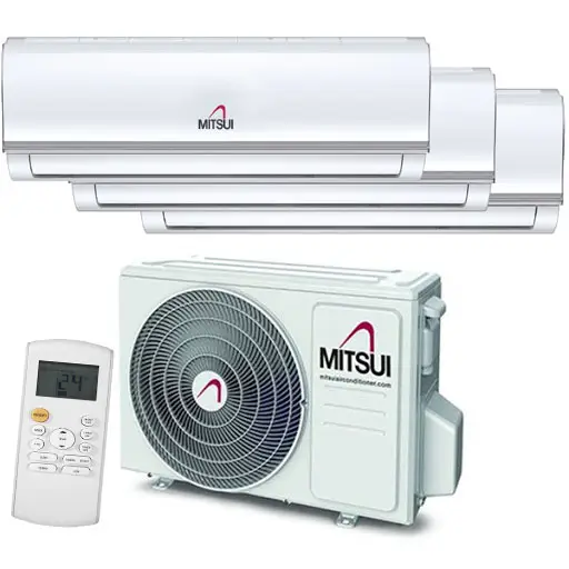 Mitsui 1 x 3,5kW 2 x 2,5 kW (1 x 12.000BTU 2 x 9000BTU)tripple split airconditioning